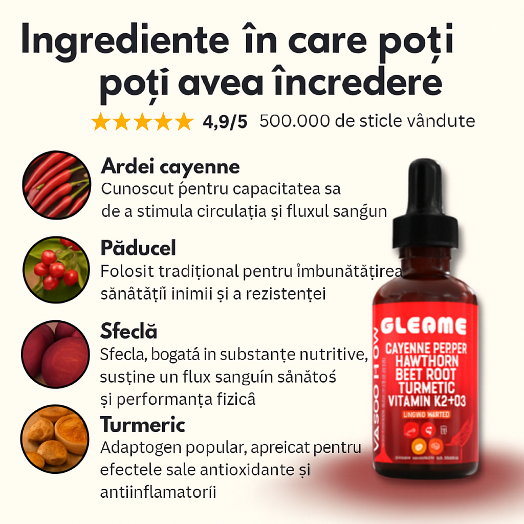 Picături lichide subliment pentru ardei iute Cayenne